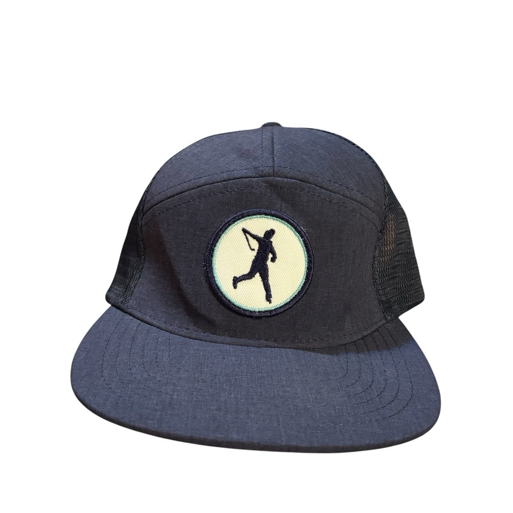 Live Forever Golf LFG Drive By Trucker 7 Panel Hat Navy Blue Casual‎ Summer